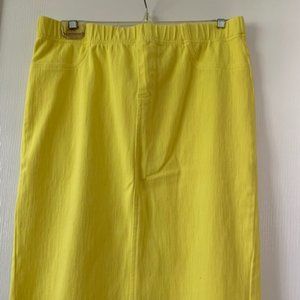 Yellow Pull-Up Skirt Size 10